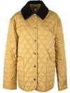 Corduroy Collar Diamond Quilted Jacket Brown - BURBERRY - BALAAN 2