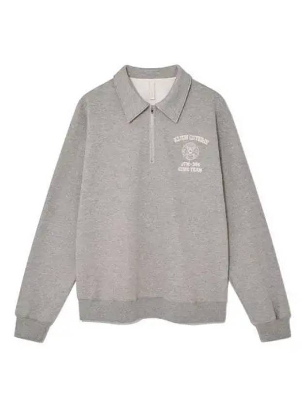 Crest Half Zip Up Pullover Melange Gray - KIJUN - BALAAN 1