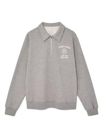 Crest Half Zip Up Pullover Melange Gray - KIJUN - BALAAN 1