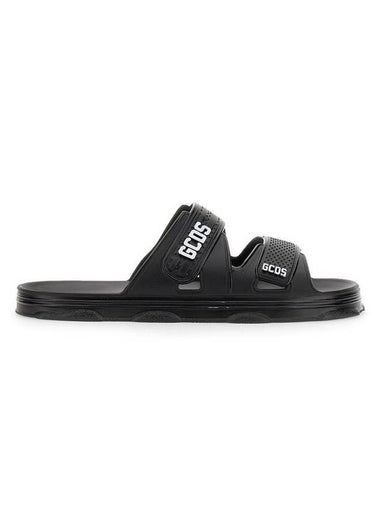 logo slippers black - GCDS - BALAAN 1