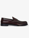 Mr G Mocassin Leather Loafers Burgundy - GIVENCHY - BALAAN 2