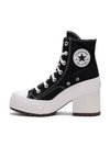 Women Chuck 70 Deluxe Heel High Top Sneakers Black - CONVERSE - BALAAN 2