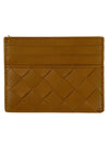 Intrecciato Leather Card Wallet Brown - BOTTEGA VENETA - BALAAN 1