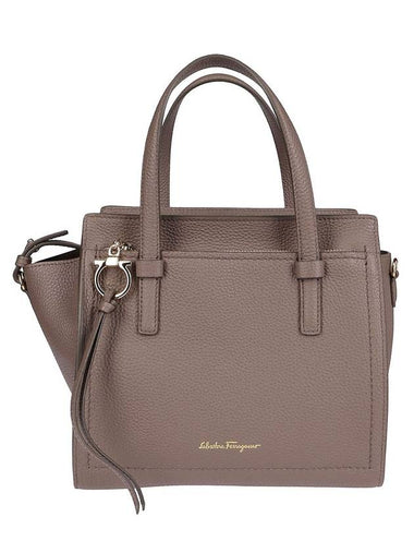 Amy Double Small Tote Bag Cumin - SALVATORE FERRAGAMO - BALAAN 1