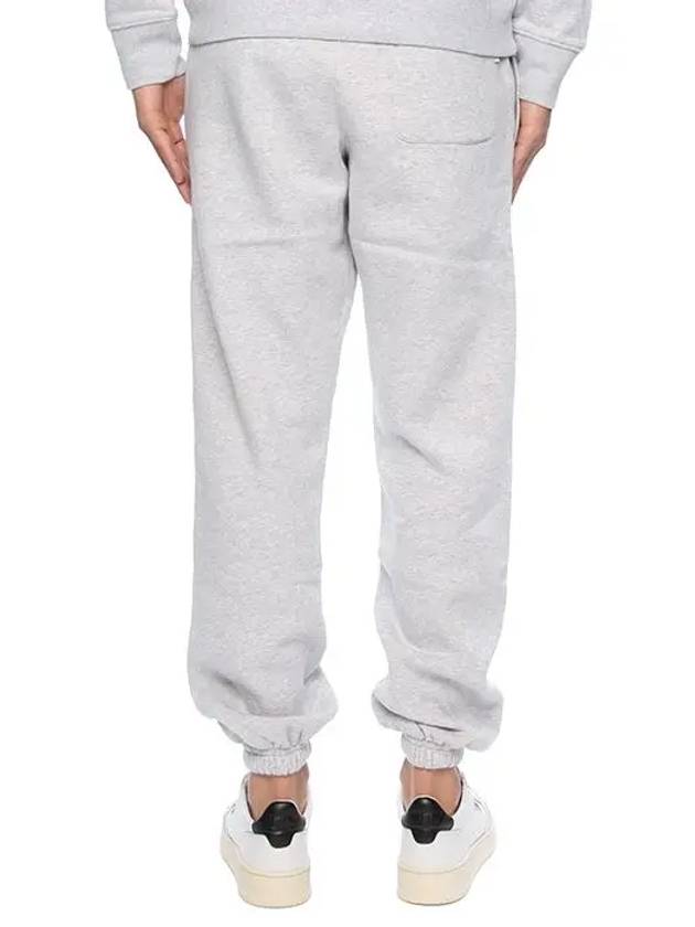 Men's Iconic Logo Cotton Jogger Track Pants Grey - AUTRY - BALAAN 6