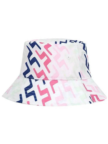 Paint Bridge Print Bucket Hat Pink - J.LINDEBERG - BALAAN 1