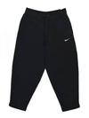 Women's Phoenix Fleece High Waist Curve Track Pants Black - NIKE - BALAAN 2