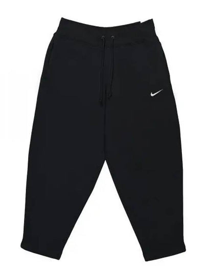 Women's Phoenix Fleece High Waist Curve Track Pants Black - NIKE - BALAAN 2