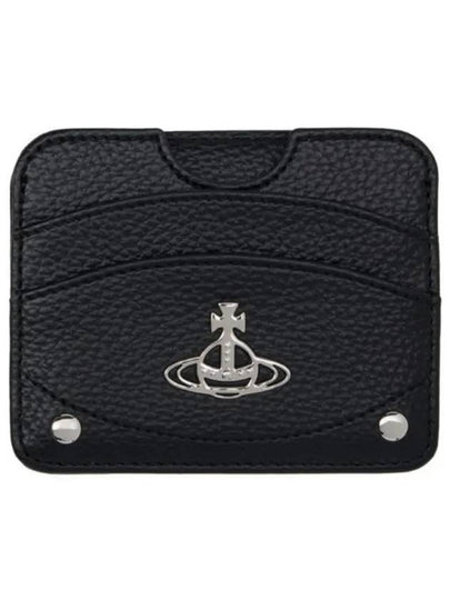 Half Moon Card Wallet Black - VIVIENNE WESTWOOD - BALAAN 2