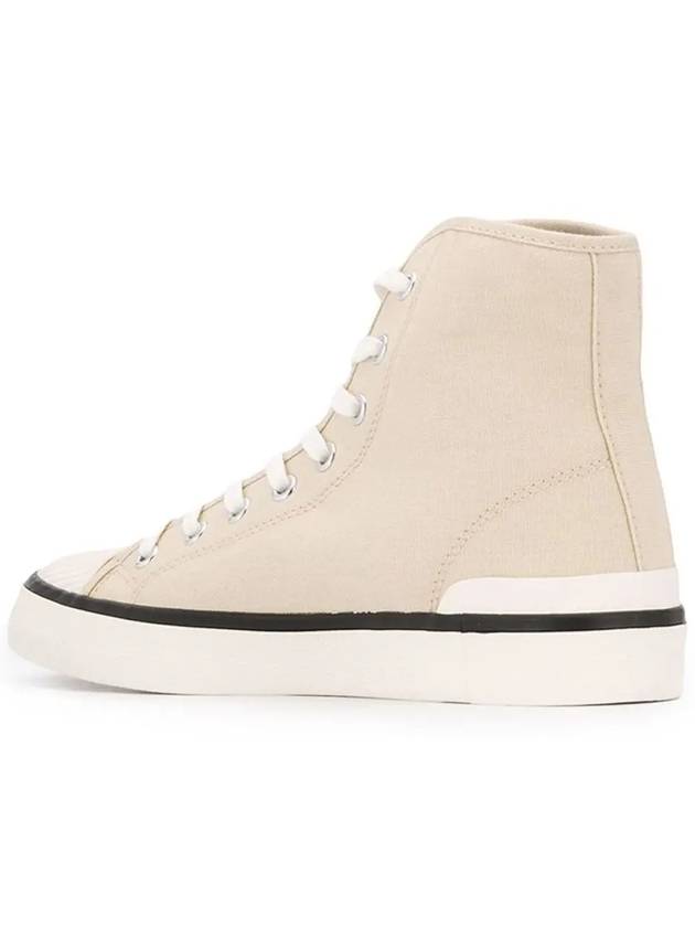 Women's Benkeenh Logo High Top Sneakers Chalk - ISABEL MARANT - BALAAN 4