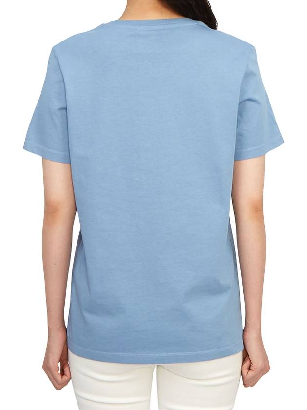 Baby Fox Patch Regular Short Sleeve T-Shirt Hampton Blue - MAISON KITSUNE - BALAAN 4