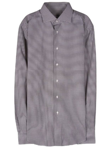 RCL019 Check Fitted Fit Shirt - BRIONI - BALAAN 1