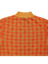 Jacquard Short Sleeve Knit Top Orange - TORY BURCH - BALAAN 8