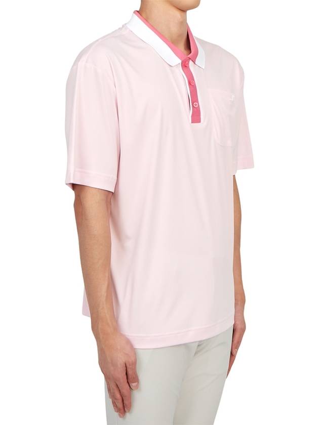 Golf wear men s collar short sleeve t shirt GMJT08408 S189 - J.LINDEBERG - BALAAN 4