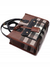 Tartan Check Freya Mini Tote Bag Brown - BURBERRY - BALAAN 6