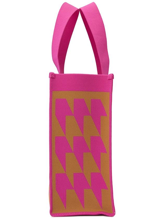 Logo all over pattern shopper tote bag - MARNI - BALAAN 5