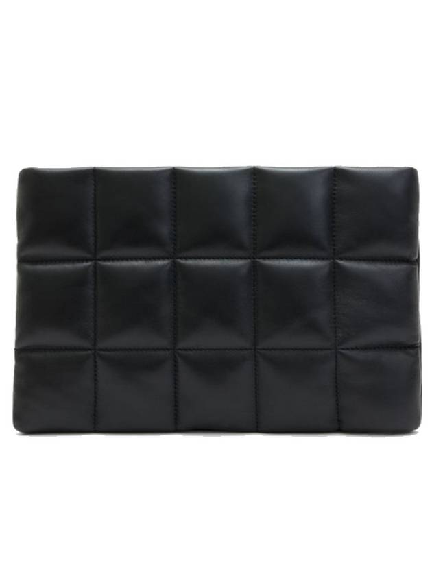 Bettina Quilted Clutch Bag Black - ALLSAINTS - BALAAN 1