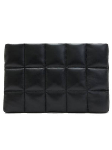 Bettina quilted clutch bag black - ALLSAINTS - BALAAN 1