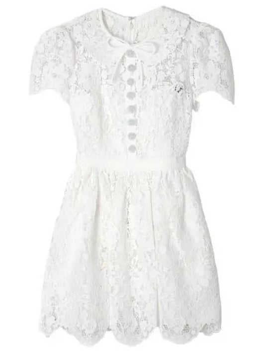 OnePiece White Cord Cola Mini Dress - SELF PORTRAIT - BALAAN 1