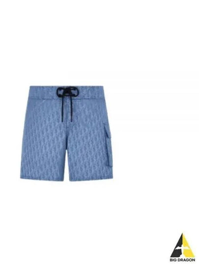 Oblique Parley Swim Shorts Blue - DIOR - BALAAN 2