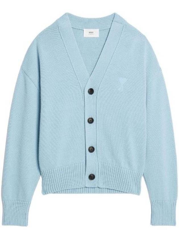 De Coeur Button Up Cardigan Sky Blue - AMI - BALAAN 1