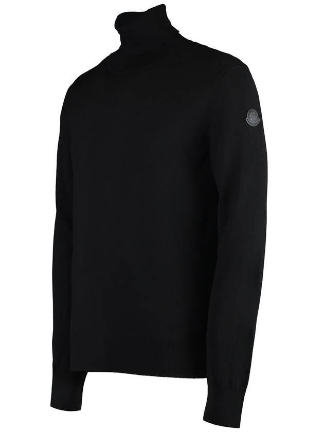 Virgin wool turtleneck black - MONCLER - BALAAN 4