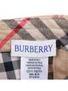 Check Cotton Ball Cap Beige - BURBERRY - BALAAN 8