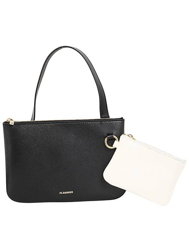 Logo Print Nappa Leather Shoulder Bag Black - JIL SANDER - BALAAN 2