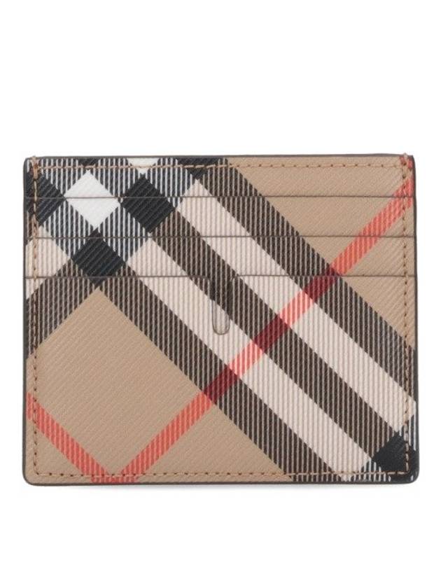 Check Card Wallet Beige - BURBERRY - BALAAN 2