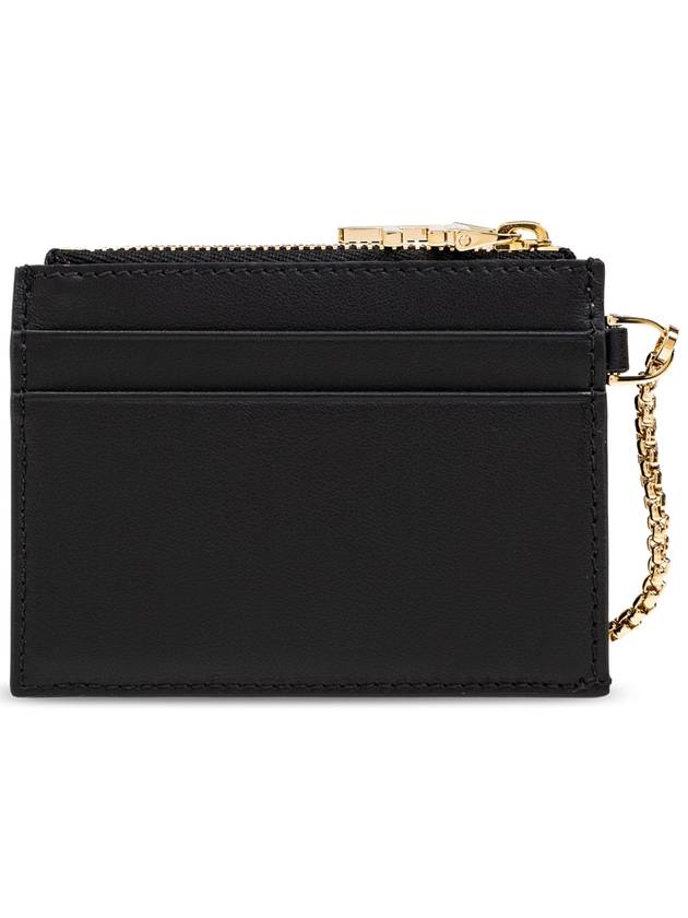 FERRAGAMO Leather Card Holder With Keychain, Women's, Black - SALVATORE FERRAGAMO - BALAAN 3