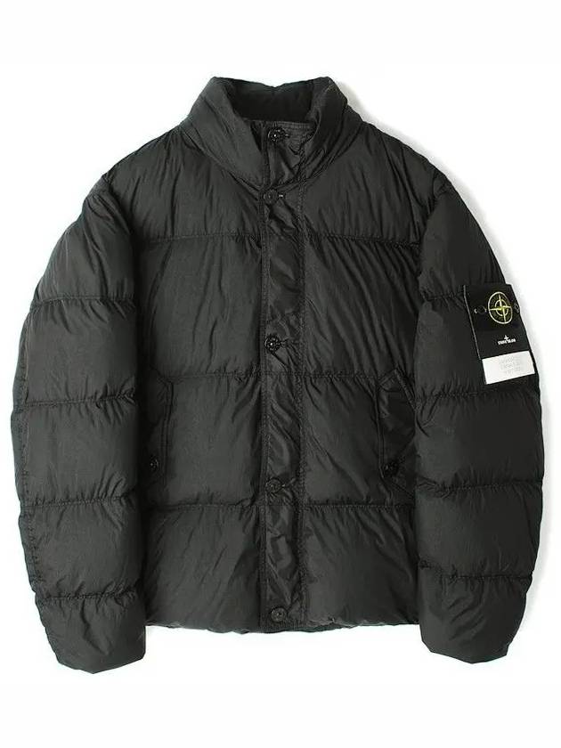 Garment Dyed Crinkle Reps Down Padding Grey - STONE ISLAND - BALAAN 2