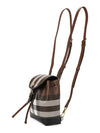 Check Mini Backpack Dark Brown - BURBERRY - BALAAN 3