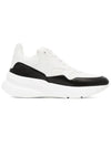 Oversized Runner Low Top Sneakers White Black - ALEXANDER MCQUEEN - BALAAN 3