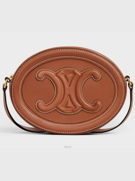 Cuir Triomphe Calfskin Cross Bag Tan - CELINE - BALAAN 2