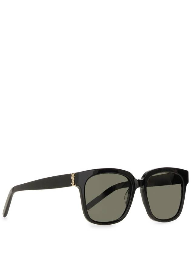 Eyewear Logo Plaque Acetate Sunglasses Black - SAINT LAURENT - BALAAN 3