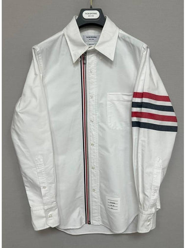 striped zip up shirt 1 - THOM BROWNE - BALAAN 1