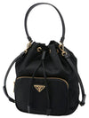 Duet Re-Nylon Bucket Bag Black - PRADA - BALAAN 3