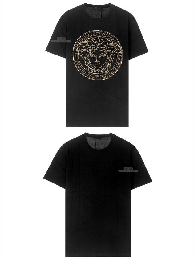 Men's Medusa Logo Short Sleeve T-Shirt Black - VERSACE - BALAAN 5