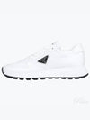 Prax 01 Re-Nylon Brushed Leather Low-Top Sneakers White - PRADA - BALAAN 2