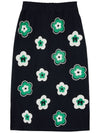 Flower H Line Skirt Navy - METAPHER - BALAAN 6