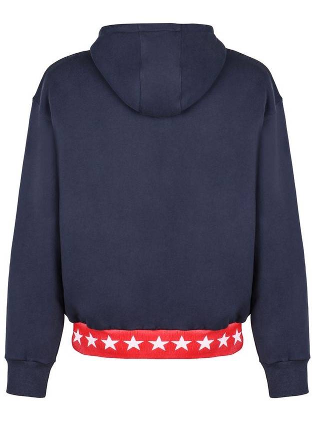 Boxy Fit Hoodie Deep Blue - GIVENCHY - BALAAN 3