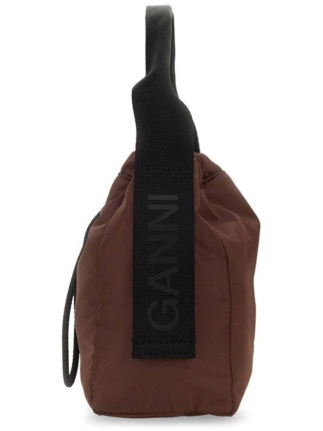 Tech Pouch Bucket Bag Burgundy - GANNI - BALAAN 4