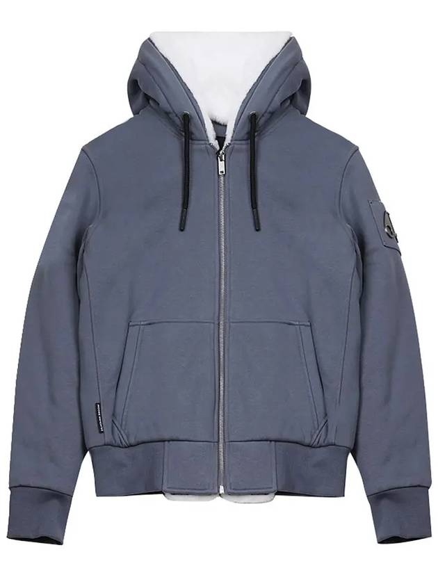 Classic Bunny 3 White Lining Zip Up Hoodie Grisaille - MOOSE KNUCKLES - BALAAN 2