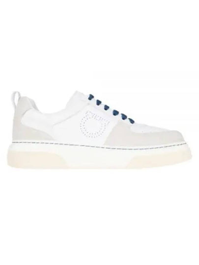 Logo Lace-Up Low Top Sneakers White - SALVATORE FERRAGAMO - BALAAN 2