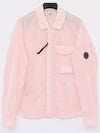 Chrome-R Pocket Over Long Sleeve Shirt Pink - CP COMPANY - BALAAN 2