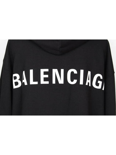 Back Logo Hoodie Black XL - BALENCIAGA - BALAAN 2