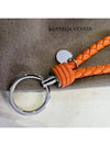 Intrecciato Leather Key Holder Orange - BOTTEGA VENETA - BALAAN 6