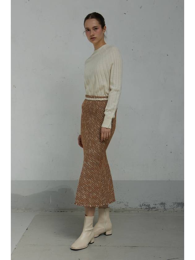 tweed long skirt - LAFEL SORT OF - BALAAN 5