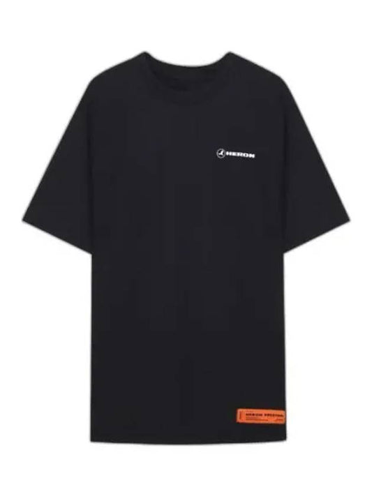 Logo Patch Short Sleeve T-Shirt Black - HERON PRESTON - BALAAN 2