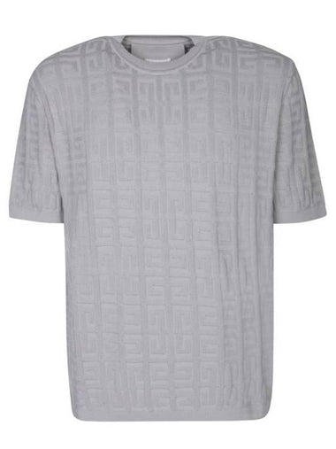 4G Logo All Over Short Sleeve T-Shirt Grey - GIVENCHY - BALAAN 1